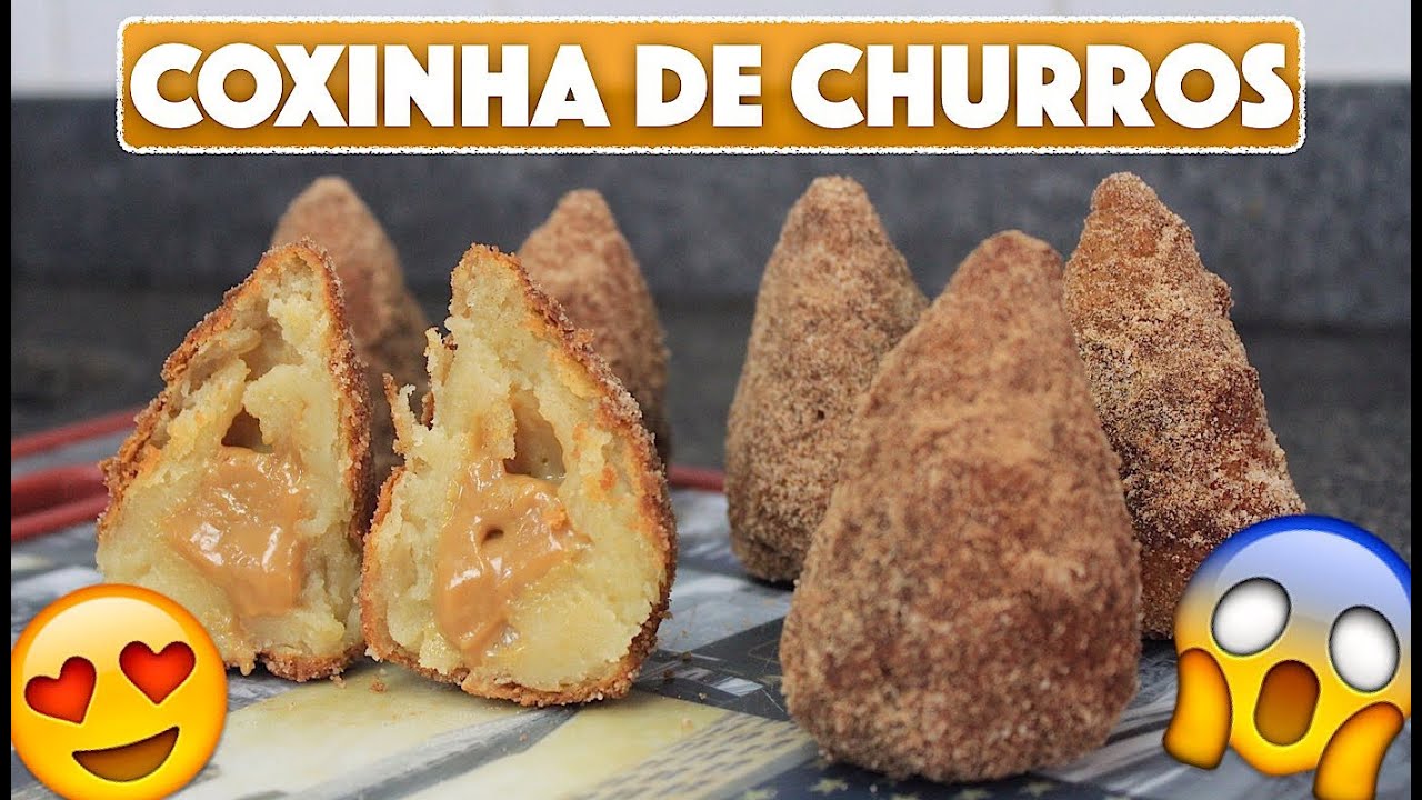 COMO FAZER COXINHA DE CHURROS SISTERS LELLIS