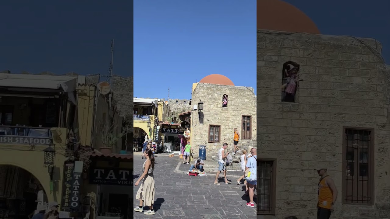 Rhodes Old Town, Greece 🇬🇷#rhodesgreece #cruiseship #cruiselife #travelvlog #aegeansea #india
