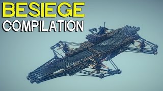 ►Besiege Compilation  Interesting flying machines