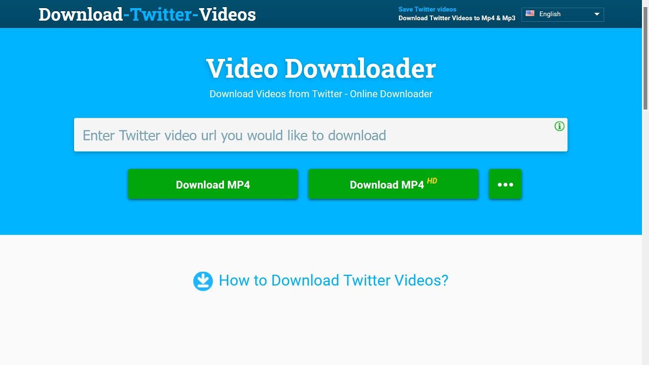 Save Twitter Videos