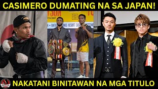 Casimero nasa Japan na para sa LABAN niya | Nakatani BINAKANTE na ang Belts para kay Inoue Casimero nasa Japan na para sa LABAN niya | Nakatani BINAKANTE na ang Belts para kay Inoue