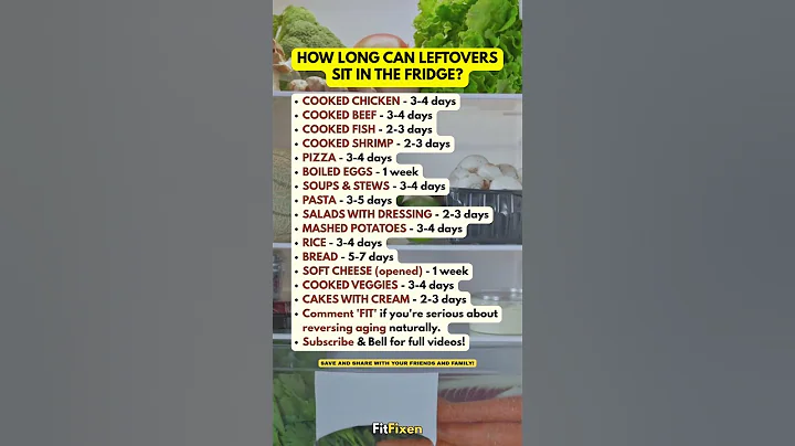 👆 How Long Leftovers Last in Fridge (Food Safety After 50)! #FitFixen #Shorts
