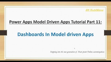 Power Apps Model-Driven Apps Tutorial Part 11: Create Dashboards In Model-Driven Apps.