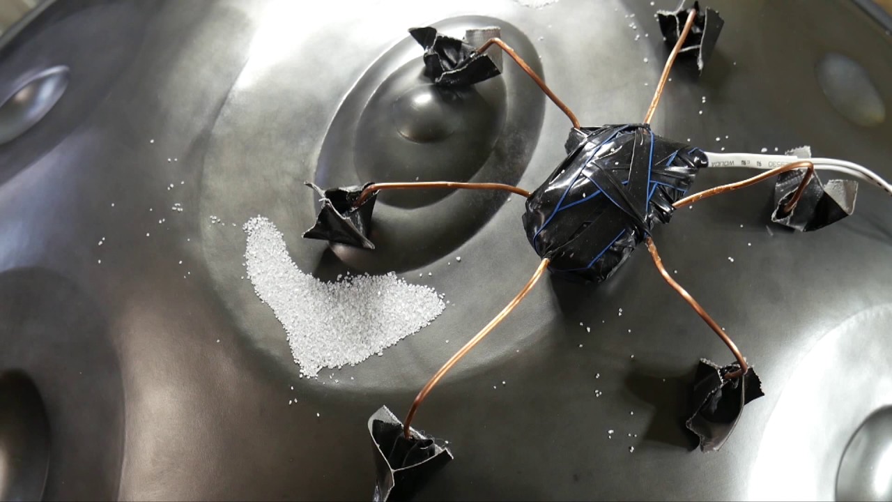 Saraz Handpans turns note membrane into a speaker