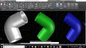 AutoCAD 3D Elbow Pipe Tutorial,How to make elbowPipe