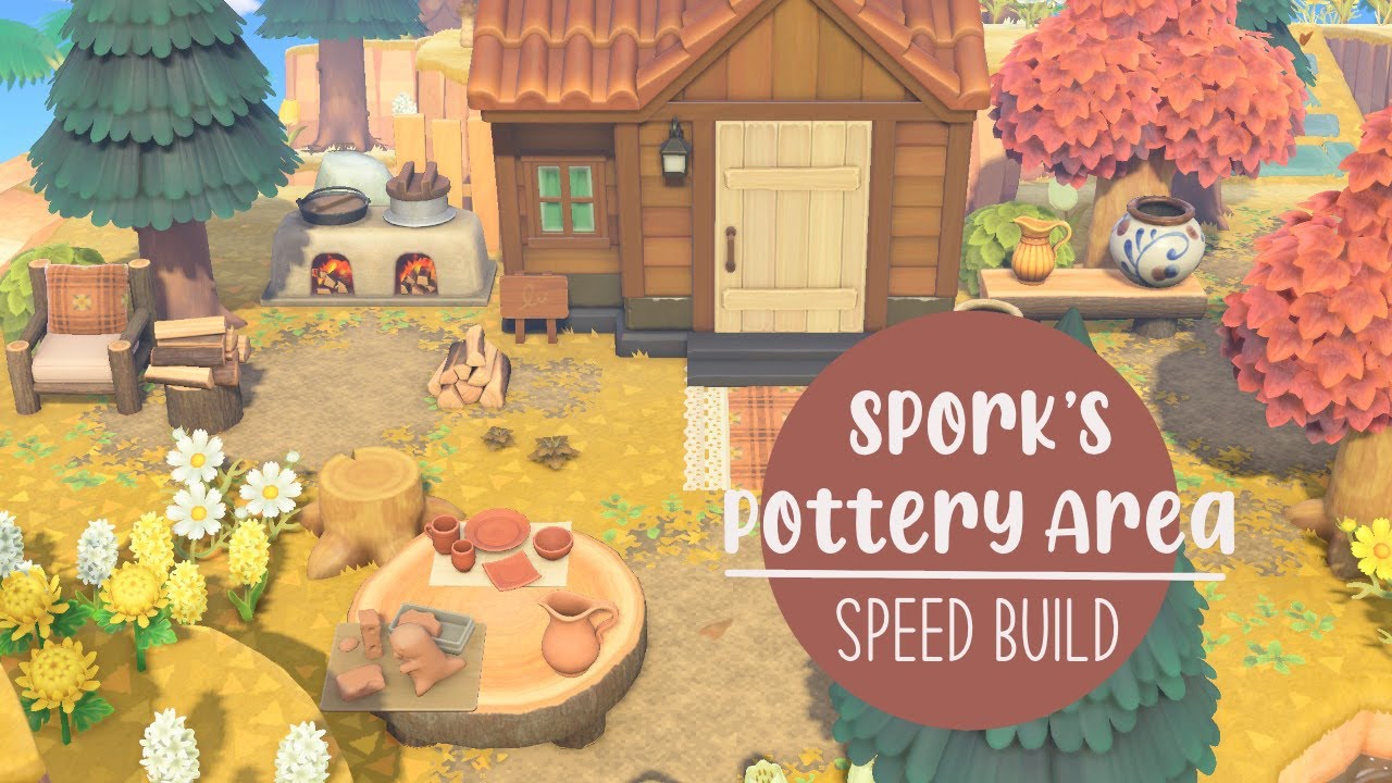 Spork's Pottery Area// Speed Build // Animal Crossing New Horizons