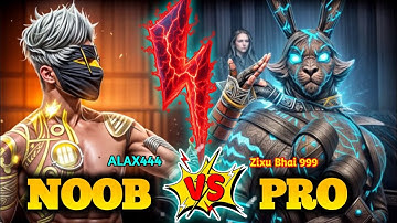 1v1 🤩 Custom | Noob 🆚 Pro | One tap match @TotalGaming093 @TechnoGamerzOfficial 