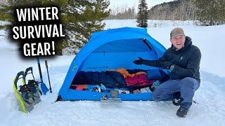 My Full Winter Backpacking Gear List! How To Survive Winter Conditions!