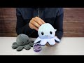 Teeturtle reversible octopus plushie day and night unboxing and review