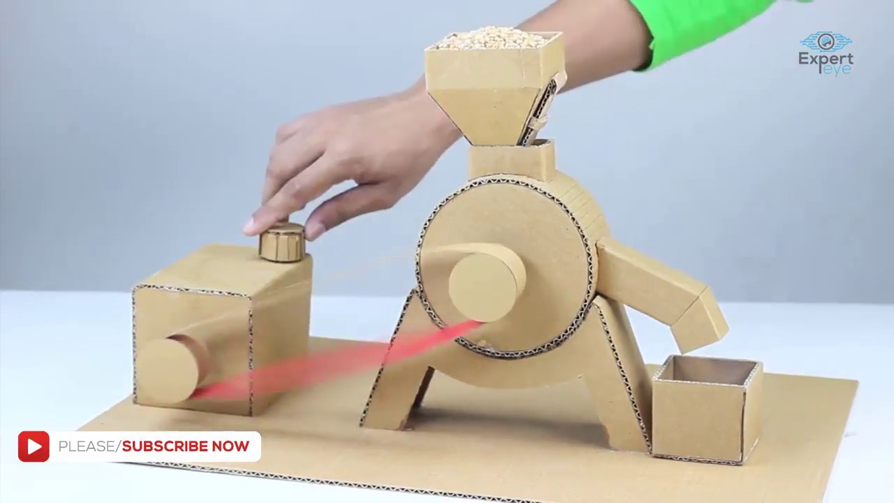 WOWW Cara membuat  mesin  tepung mini dari  bahan sederhana 