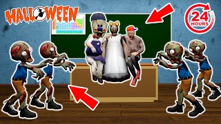 24 hours at school on Halloween vs Zombie - funny horror school animation (p.86)
