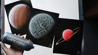 Different Ways to Spray Paint Planets!