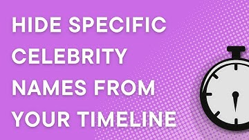 How to hide specific celebrity names from your Twitter timeline (2022)
