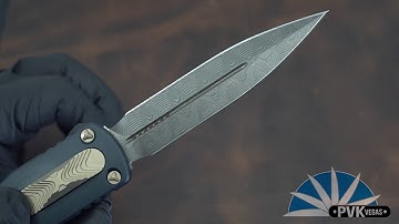 Microtech Dirac Delta Signature Series OTF with Damascus