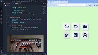 ASMR Programming - 3D Button for social media in HTML and CSS Wealth