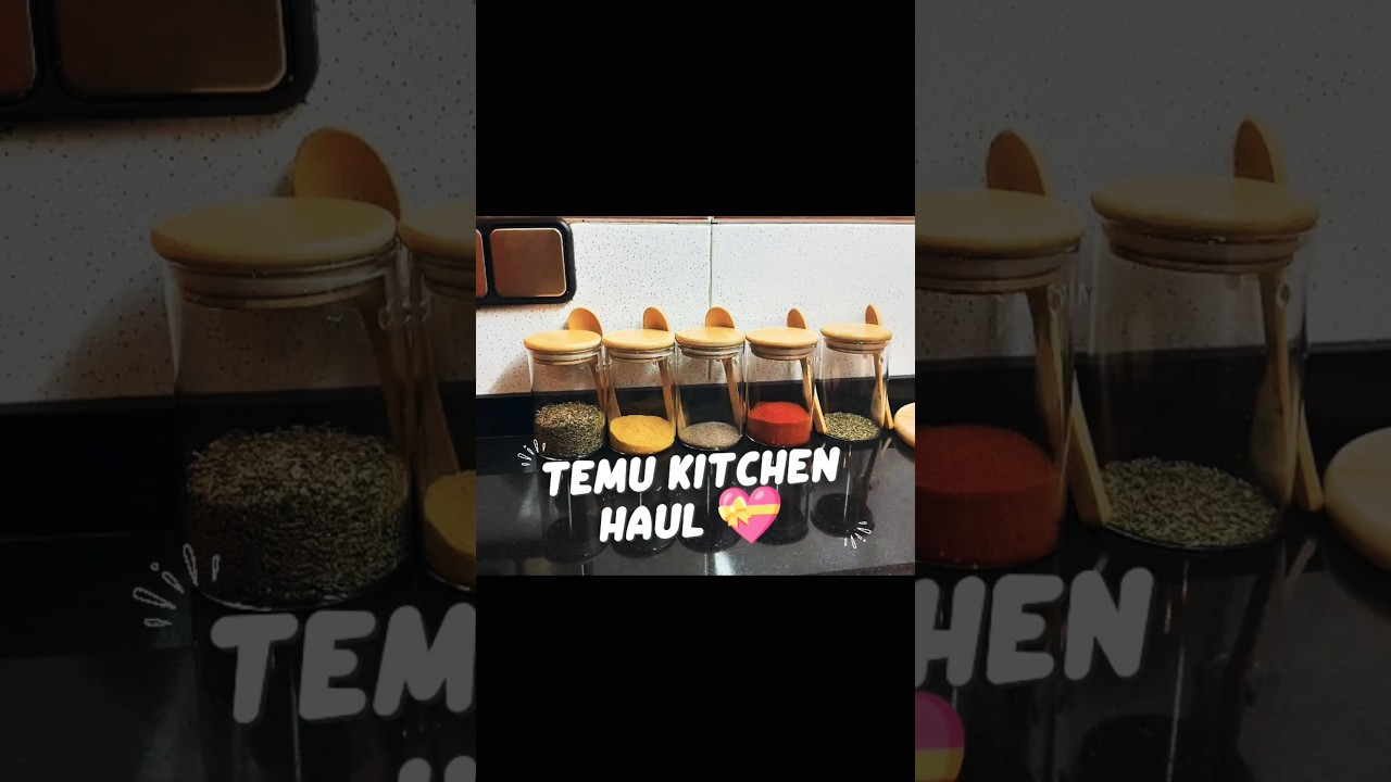 Unboxing Elegant ✨ Bamboo-Lid Glass Jars | Perfect Storage for Spices & Snacks 