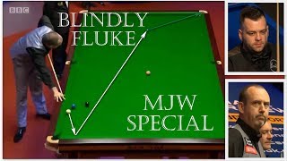 BLINDLY FLUKE! Mark Williams vs Jimmy Robertson 2018 Snooker World Championship