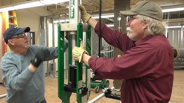 Setting up the Greenlee 881 Hydraulic Bender for bending 3 inch EMT