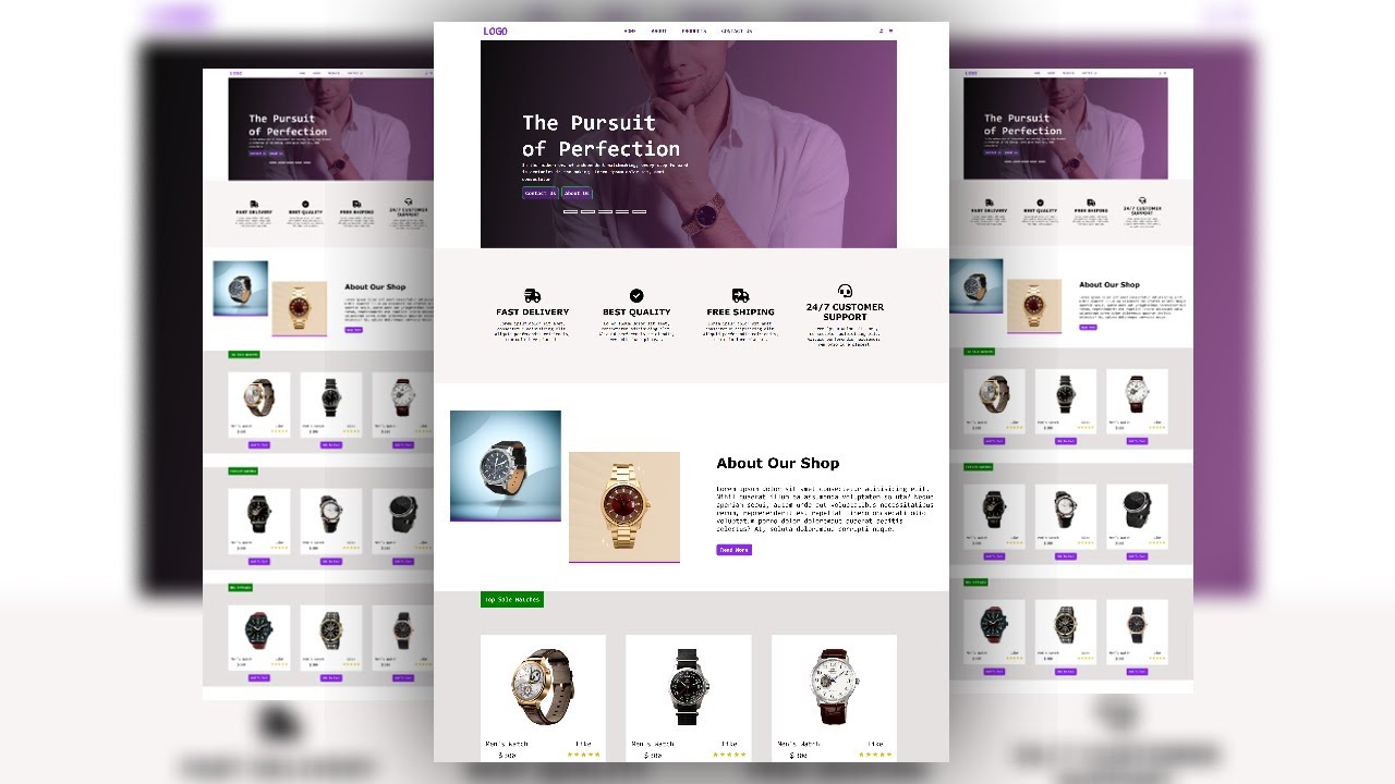 About section using html and css | E-commerce website project part-4 ...