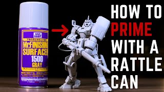 How to Prime Gunpla with a Rattle Can