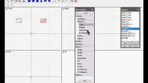 ZModeler Tutorial: Detaching Parts.