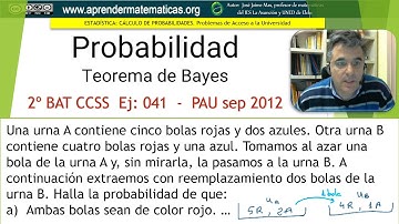 Teorema de Bayes (más dificil) 2bat ccss2 04 pau 041. José Jaime Mas