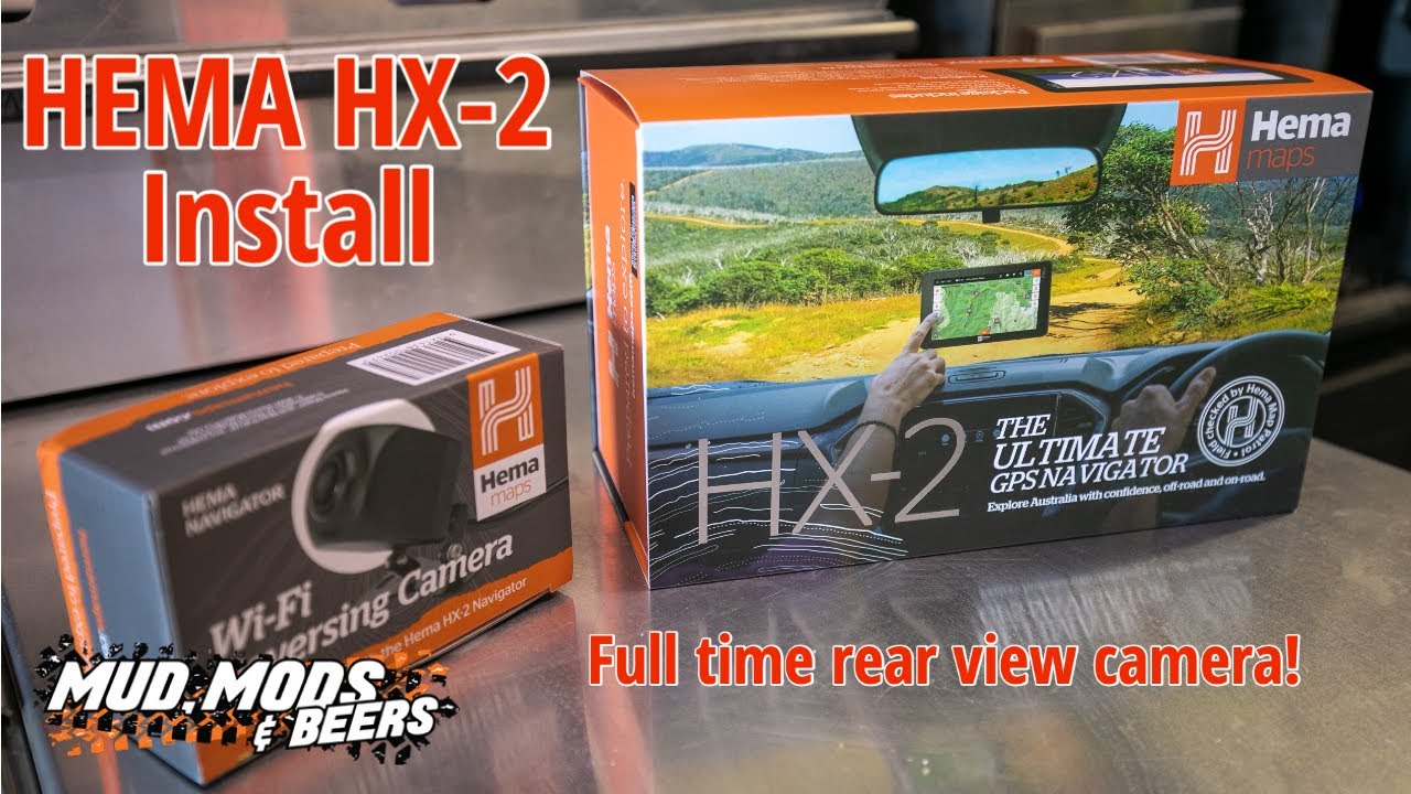 Hema HX 2 GPS Navigator Install in the Hilux with wifi rear camera
