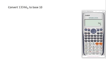 Using the Calculator to convert a number from base 8 to base 10