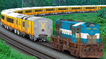 WDM3D SHUNT TEJAS EXPRESS TRAIN | BUMPY RAILROAD | RAILWORKS | INDIAN TRAIN SIMULATOR GAMEPLAY
