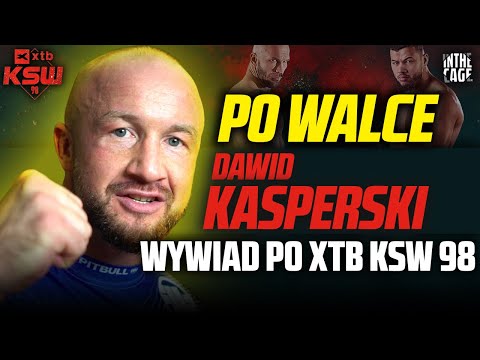 Dawid KASPERSKI po walce z GŁÓWKĄ: "Wolałem brzydko wygrać, niż ładnie przegrać" | KSW 98