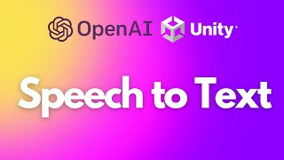 Speech to Text with OpenAI Whisper in Unity!