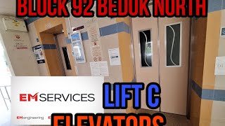 blk 92 bedok north  - Em elevators lift C