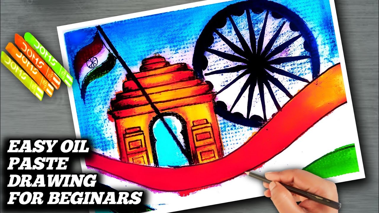 Independence Day Drawing / Independence Day Drawing Easy Step By Step For  Beginners / 15 August - YouTube