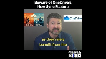 Beware of OneDrive