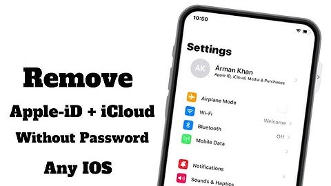 How to delete icloud account without password ios 14