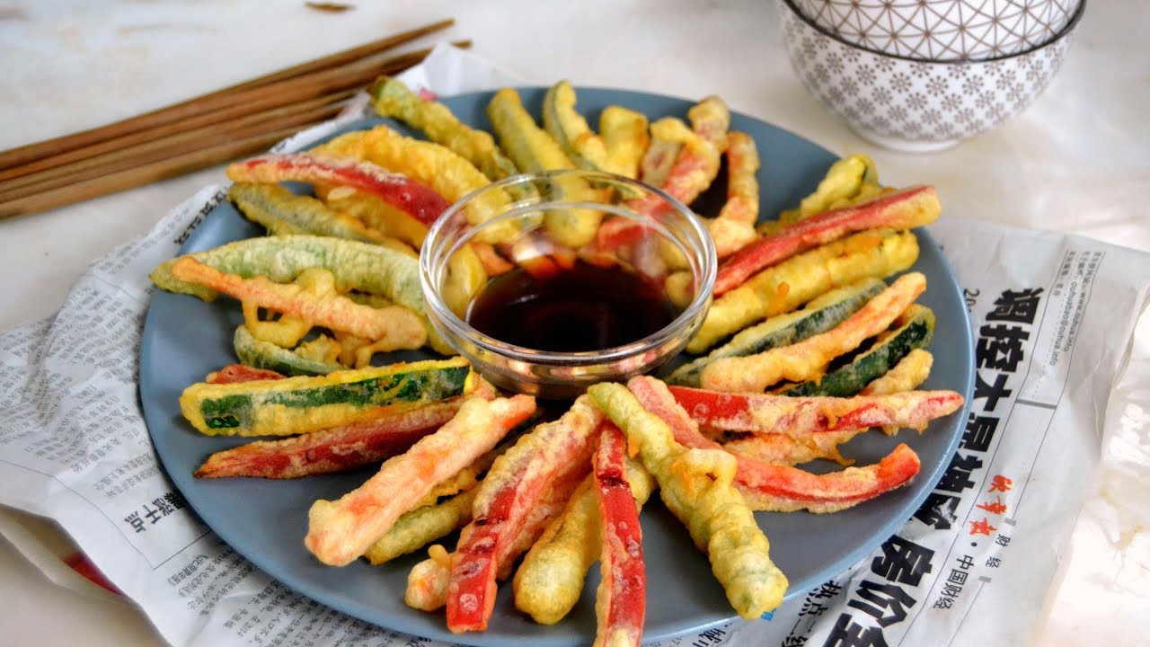 Tempura de verduras. Receta japonesa fácil con el kit de ...