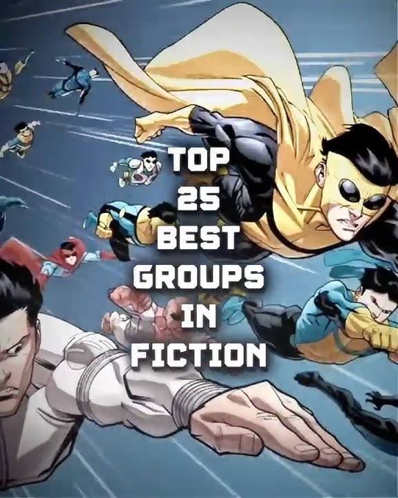 Top 25 Best Groups In Fiction #shorts