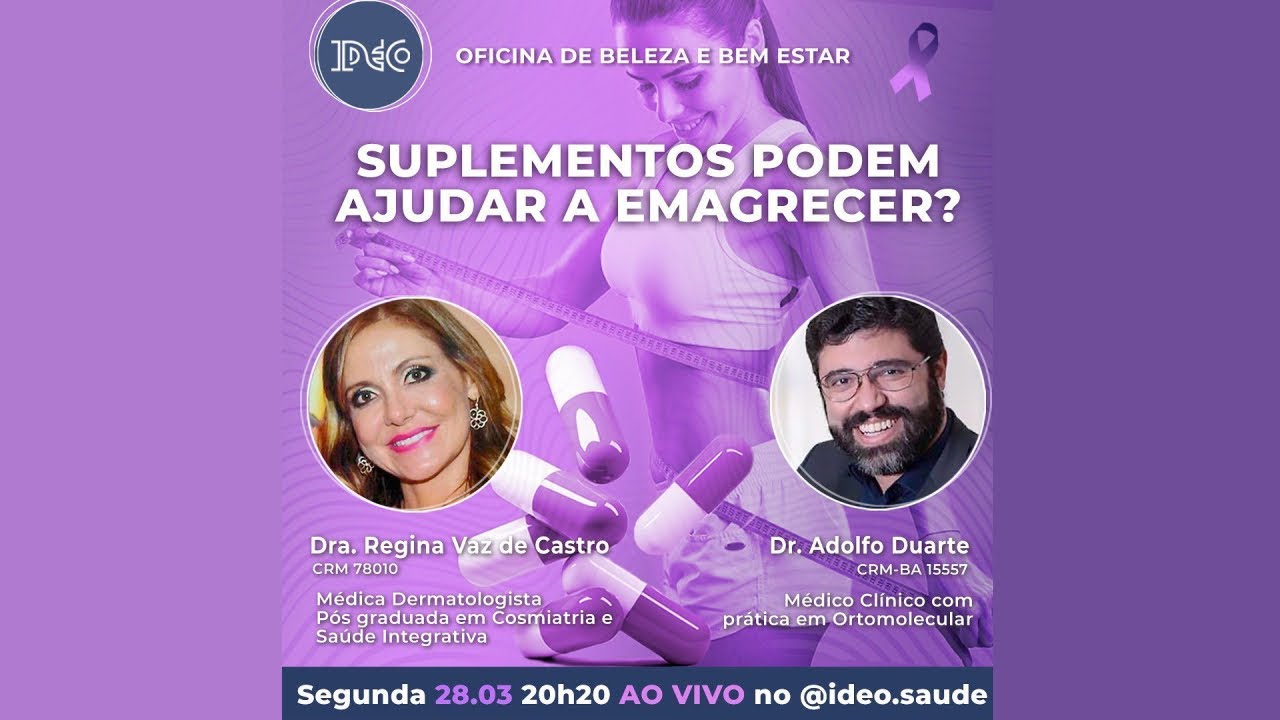 #111 - Suplementos podem ajudar a emagrecer? Live de 28/03/22 com Dr. Adolfo Duarte.