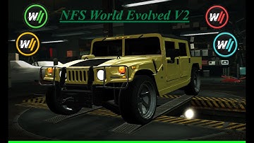 NFS World Evolved V2 daily challenge series (E class, win the race, Hummer H1) Escape from chin