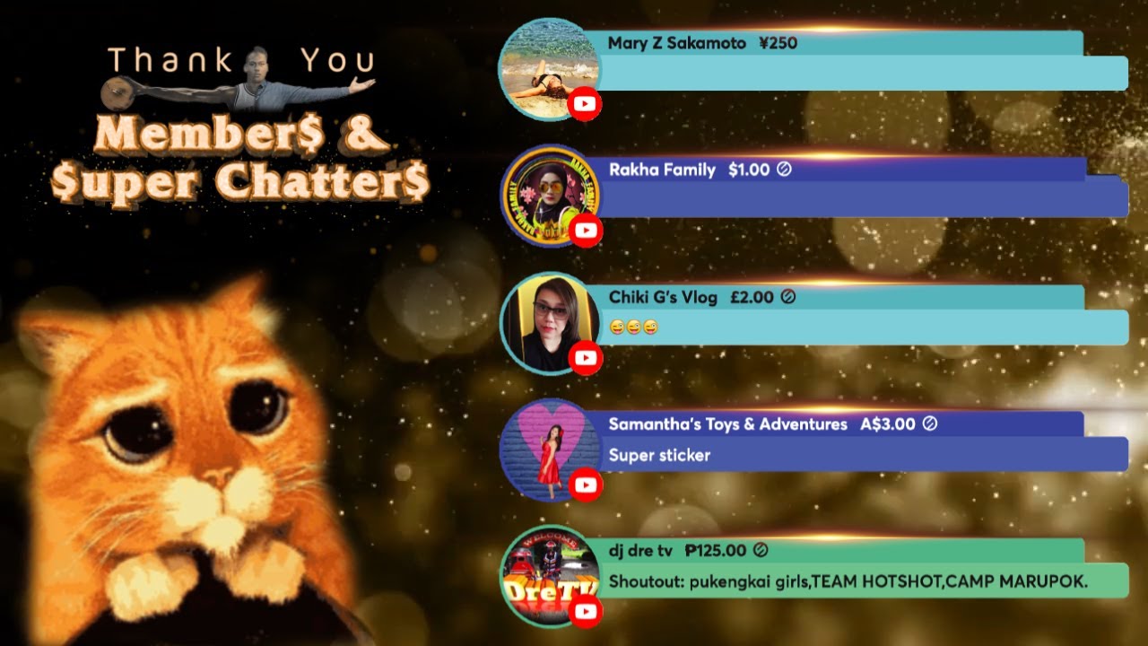 Thank You Members And Super Chatters 4, Dec. 2021. Thank you so much ...