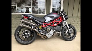 2007 Ducati Monster S4R testastretta cold start and walkaround