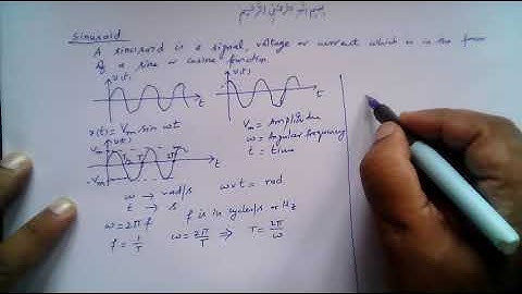 Muhammad Farooq-i-Azam: What is a Sinusoid? Phase Angle of a Sinusoid?