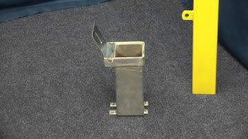 100P Yellow & Black Removable Security Post Video from Ultra Secure Direct