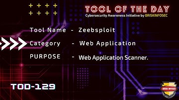 Zeebsploit Tool Web Application Scanner | TOD 129 | Briskinfosec.