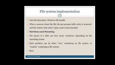 CS 204 Operating System Module 6 : File System Implementation Part 2