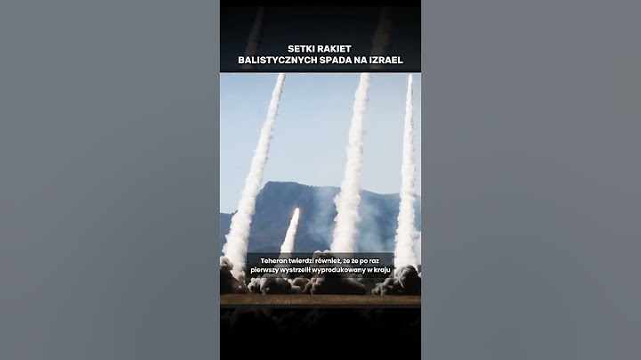 Setki rakiet balistycznych spada na Izrael. #shorts