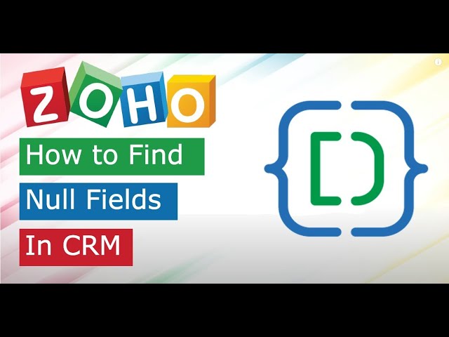 How to Search records with Null value in Zoho CRM