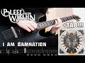 BLEED FROM WITHIN - I Am Damnation (Guitar Cover + TAB Play Along)