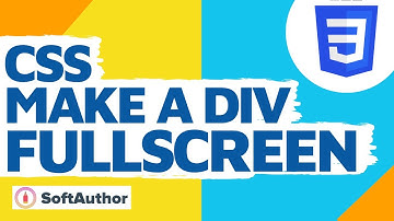 CSS Make A Div Height Full Screen