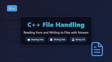 C++ File Handling Tutorial: Read & Write Files with fstream (Beginner-Friendly)